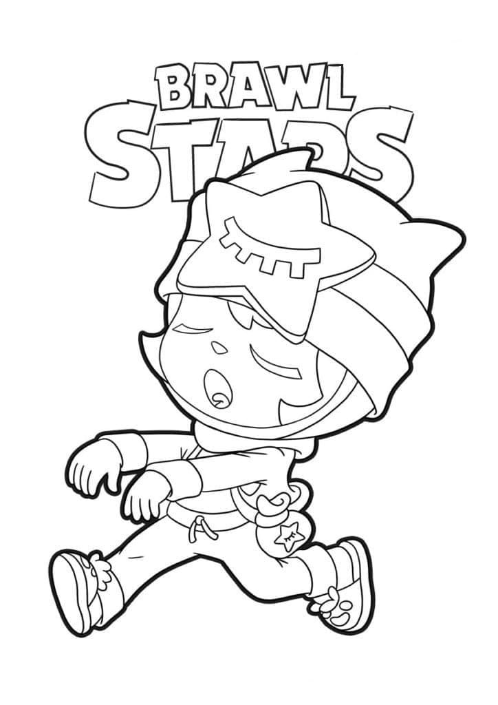 Desenho de Sandy de Brawl Stars para Colorir e Pintar