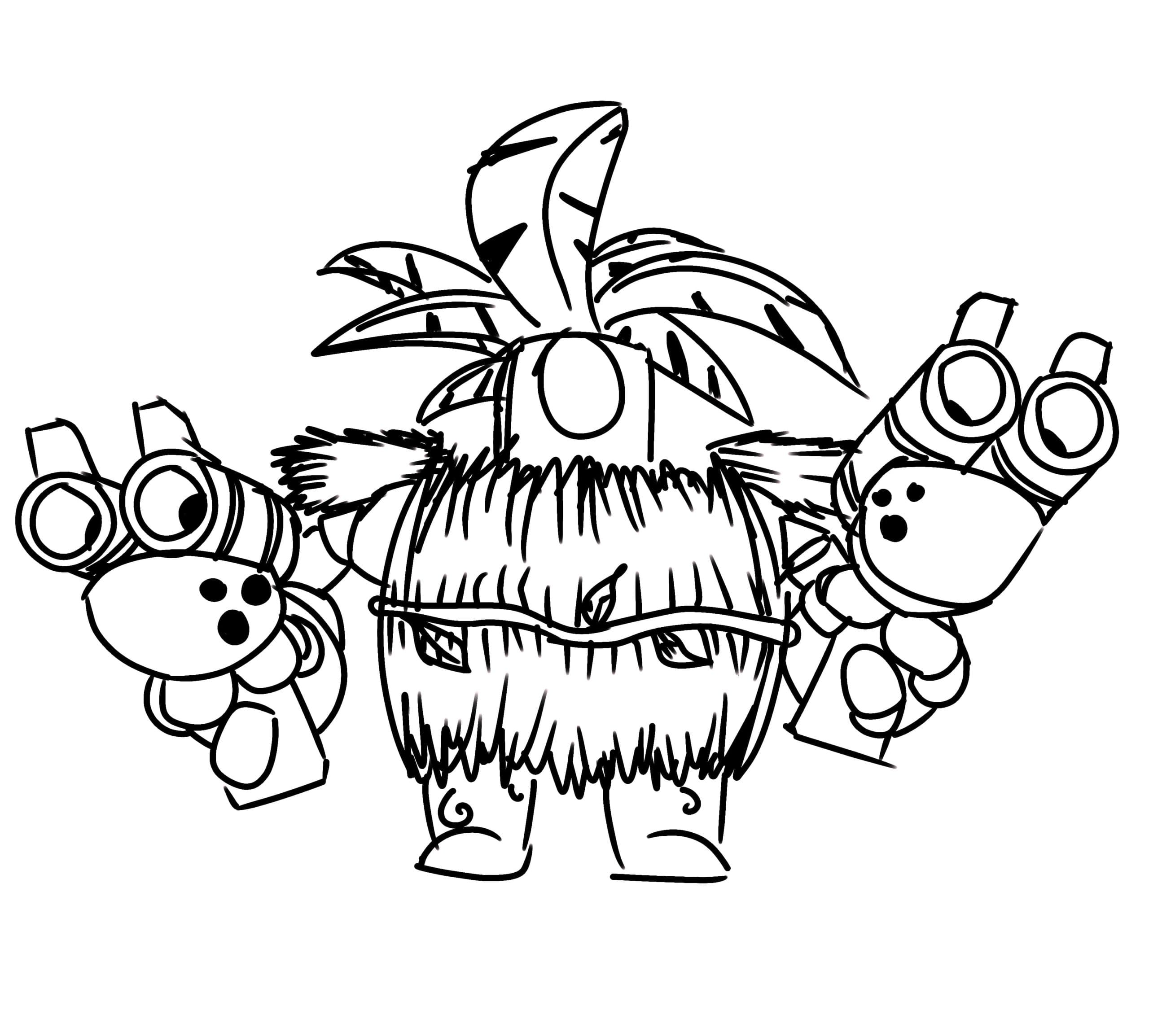 Desenho de Summer Darryl de Brawl Stars para Colorir e Pintar