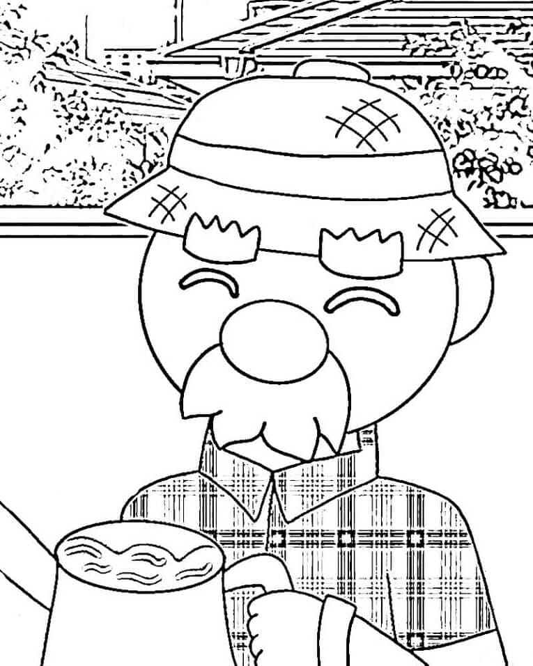 Desenho Gale Brawl Stars em Pdf para Colorir e Pintar