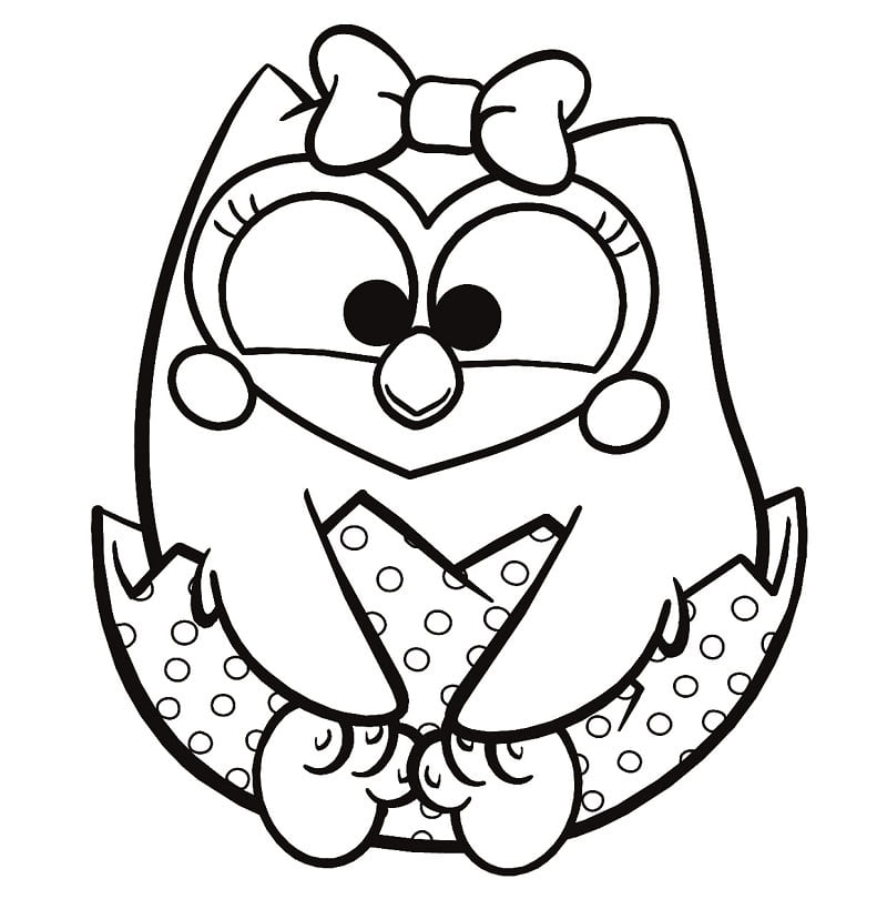 Desenho Bonie de Bubu e as Corujinhas para Colorir e Pintar