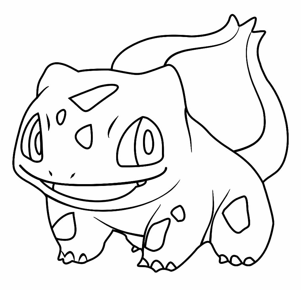 Desenho de Bulbassauro para Colorir e Imprimir Pdf Grátis e Pintar