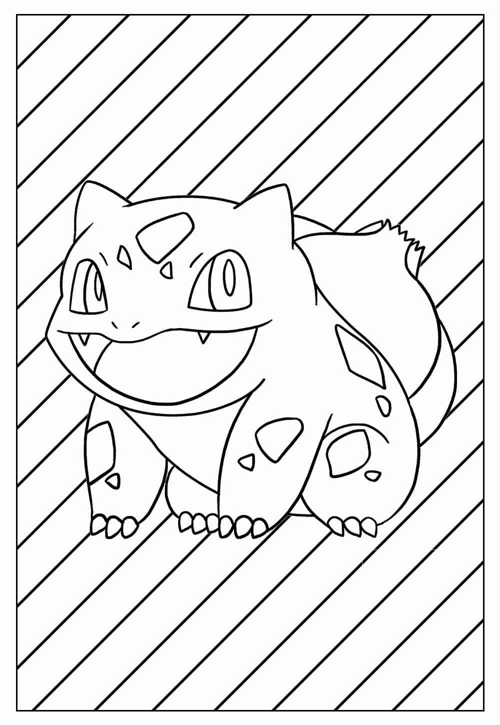 Desenho de Pokemon Bulbassauro para Colorir e Imprimir Grátis e Pintar