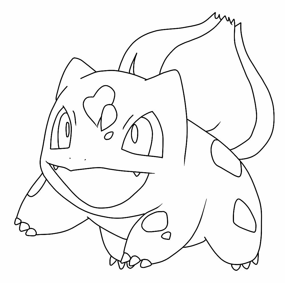 Desenho de Pokemon Bulbassauro para Colorir e Imprimir Grátis Pdf e Pintar