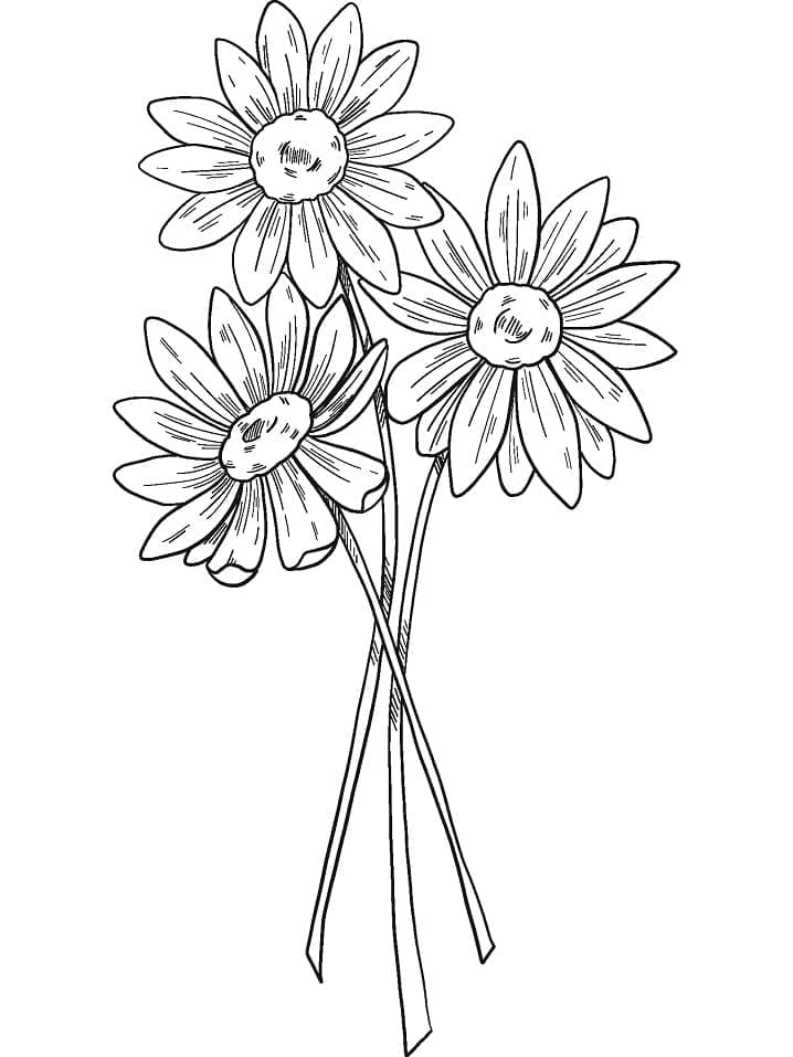 Desenho de Buque de Flores para Colorir e Imprimir Grátis e Pintar