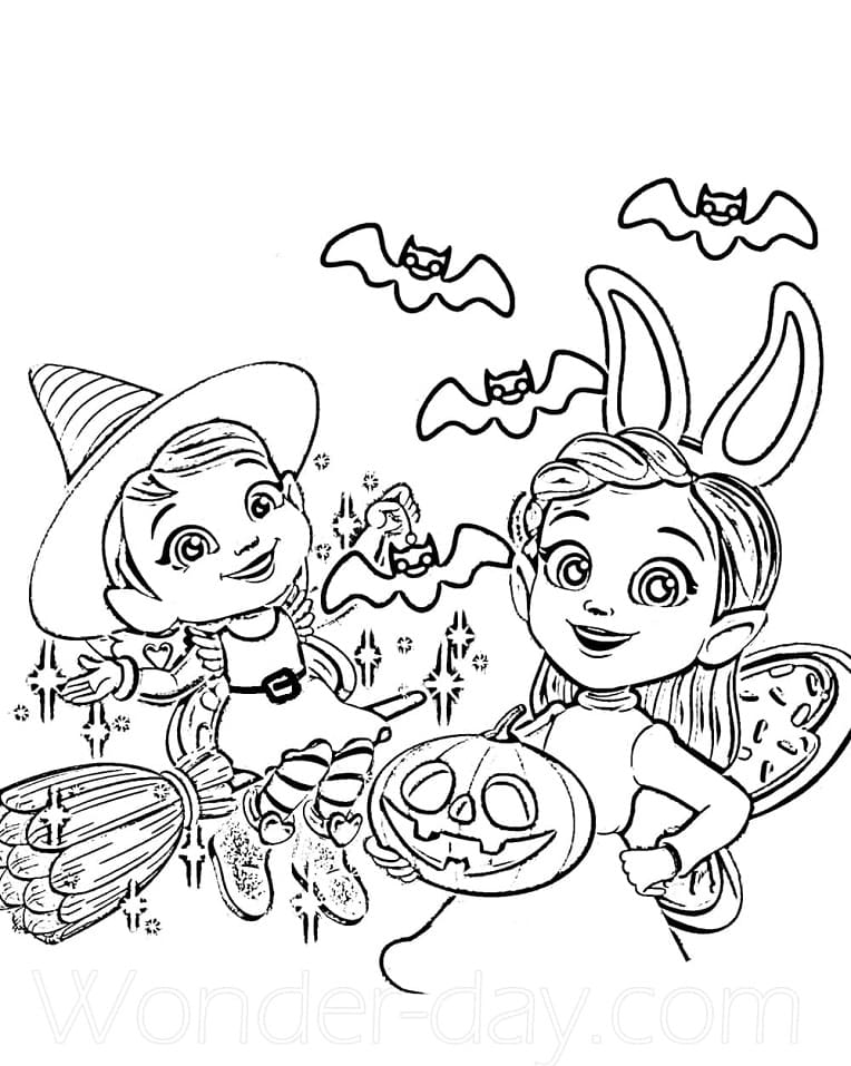 Desenho de Butterbeans Café Imprimível Grátis para Colorir