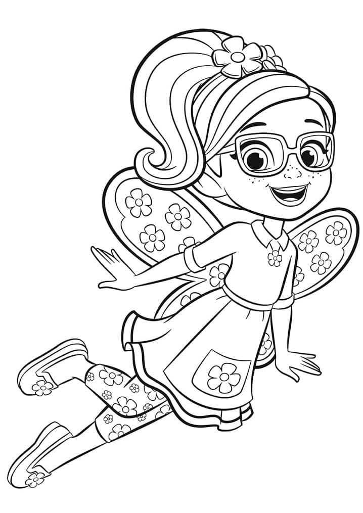 Desenho de Poppy Butterbeans Café para Colorir