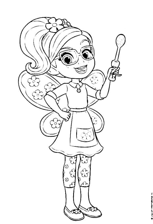 Desenho de Poppy de Butterbeans Café para Colorir