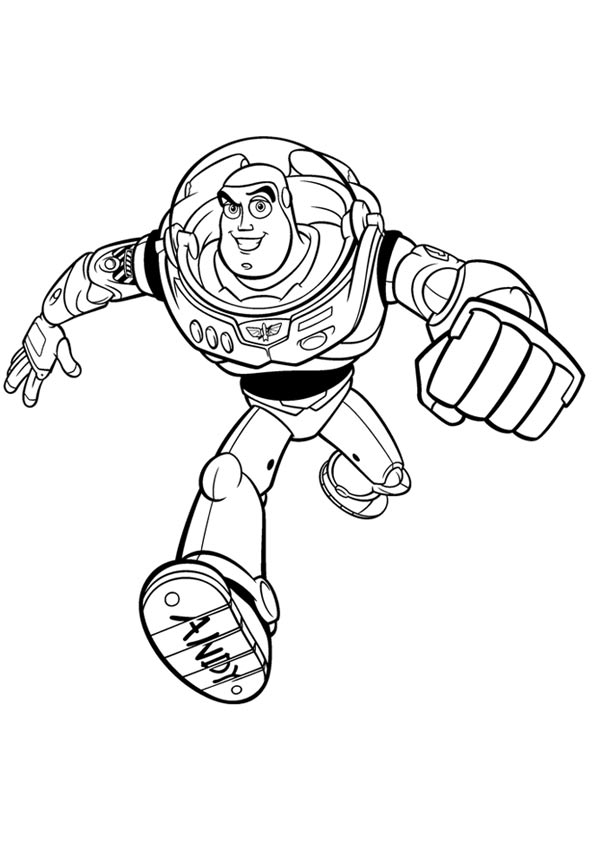 Desenho Buzz Lightyear e Pintar