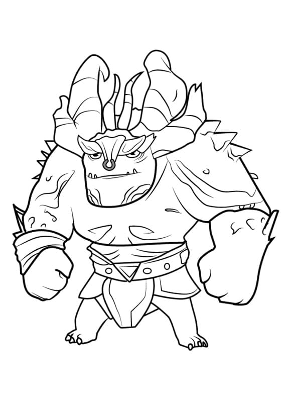 Desenho Draal Caçadores de Trolls para Colorir e Pintar