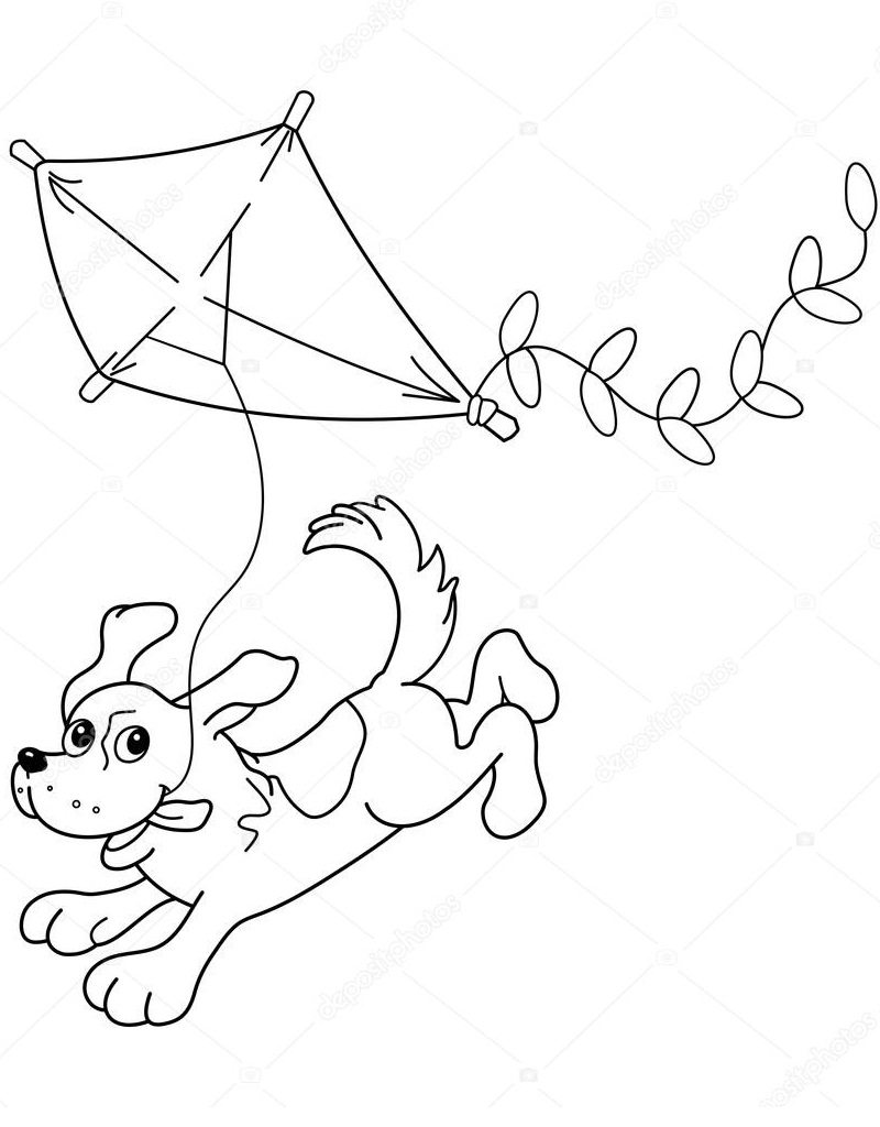 Desenho de Cachorro com Óculos para Colorir e Imprimir e Pintar