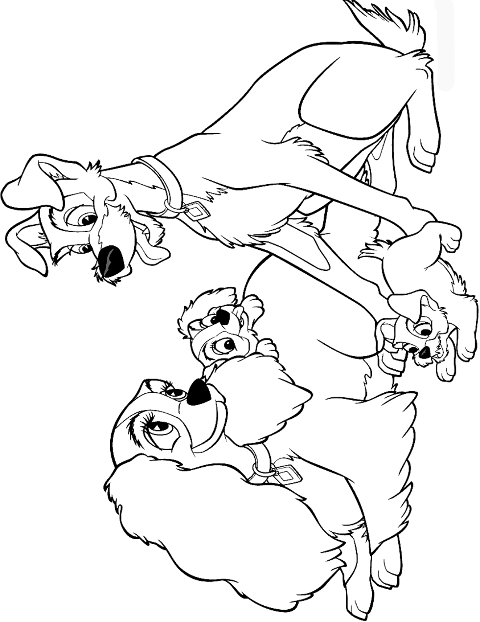 Desenho de Cachorro Pequeno para Colorir e Imprimir e Pintar