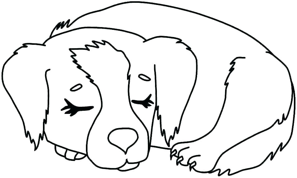 Desenho de Cachorro Sorridente para Colorir e Imprimir e Pintar