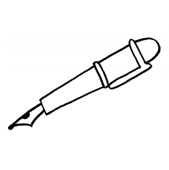 Desenho Caneta Imprimivel Download e Pintar