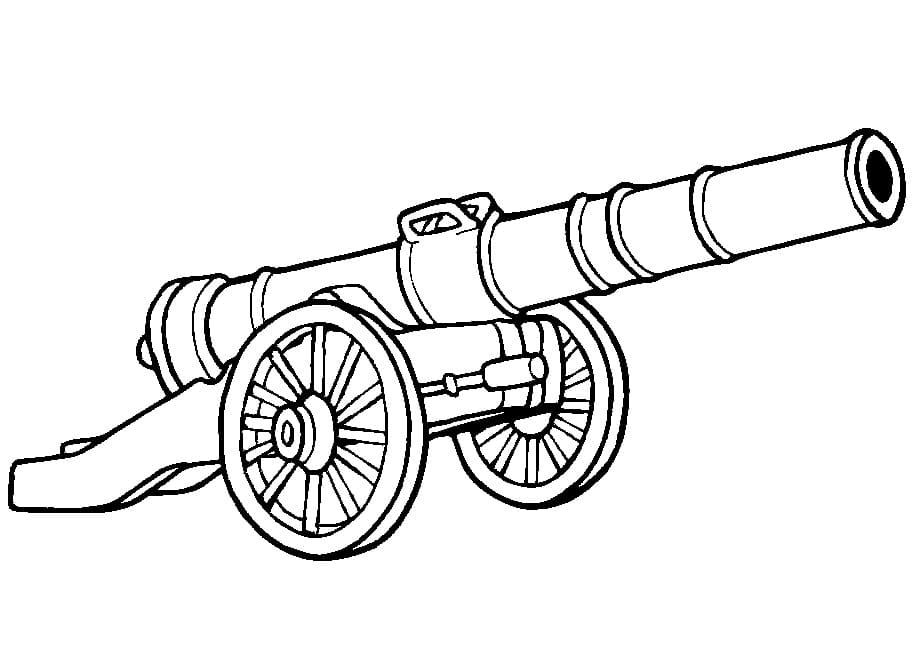 Desenhos de Canhao para Colorir