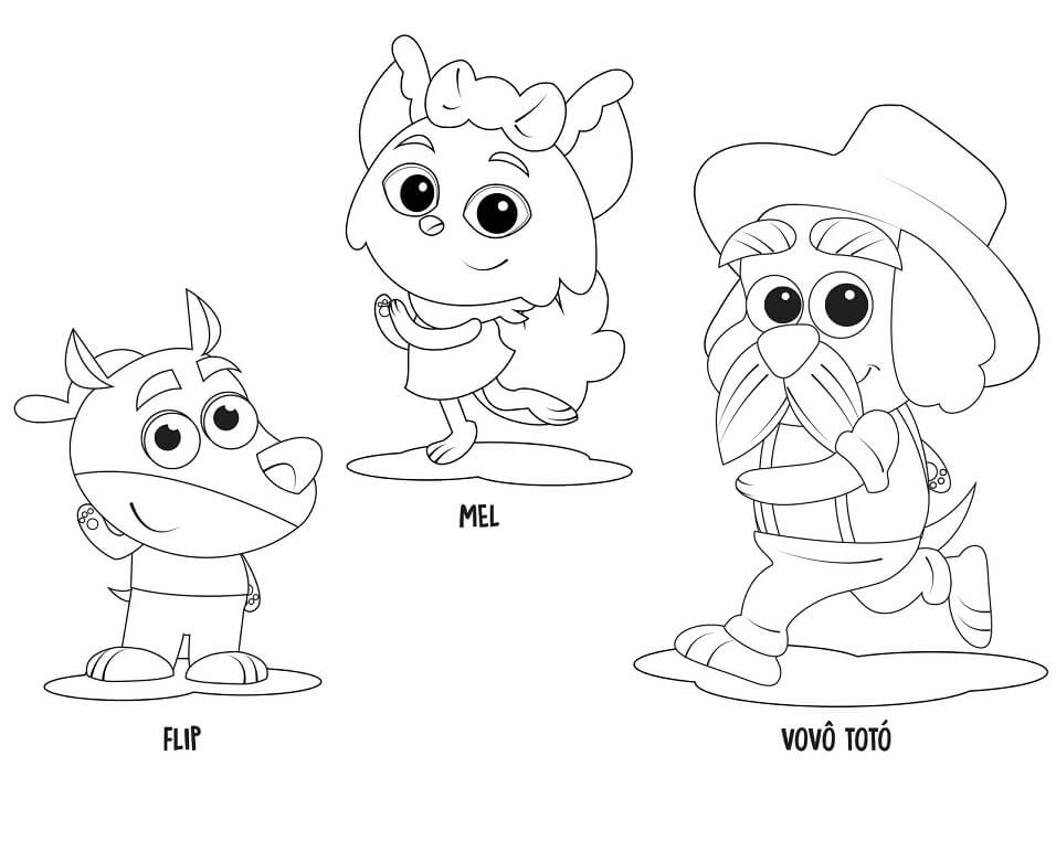 Desenhos de Caninopolis para Colorir