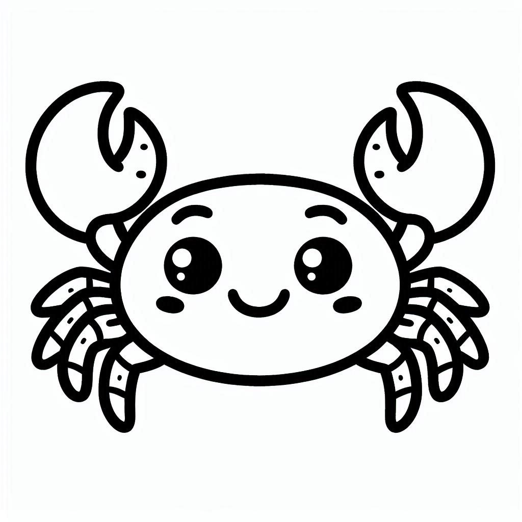 Desenho Caranguejo Gigante da Tasmânia para Colorir e Pintar