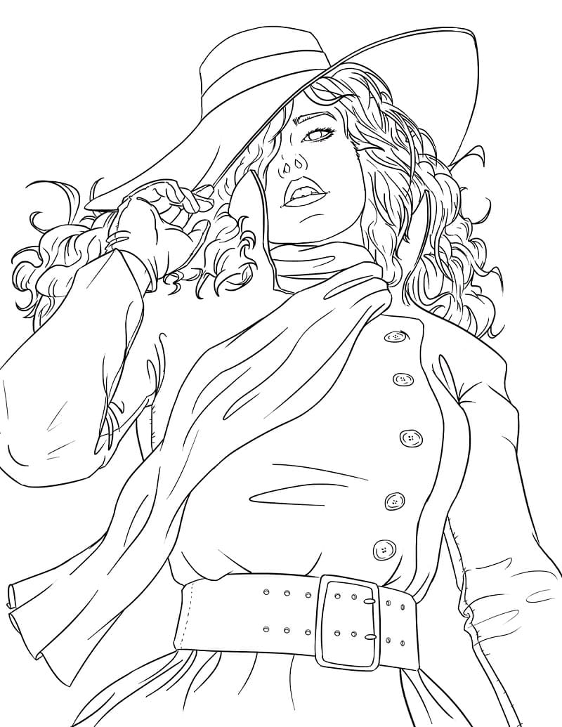 Desenhos de Carmen Sandiego para Colorir