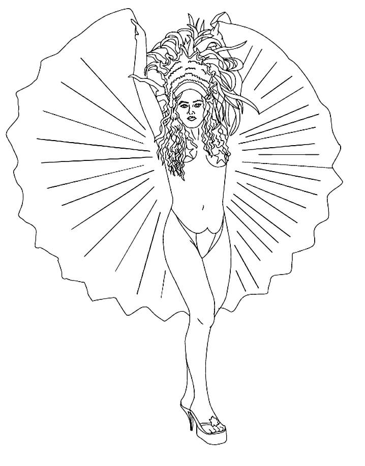 Desenho de Carnaval Download Grátis para Colorir e Pintar