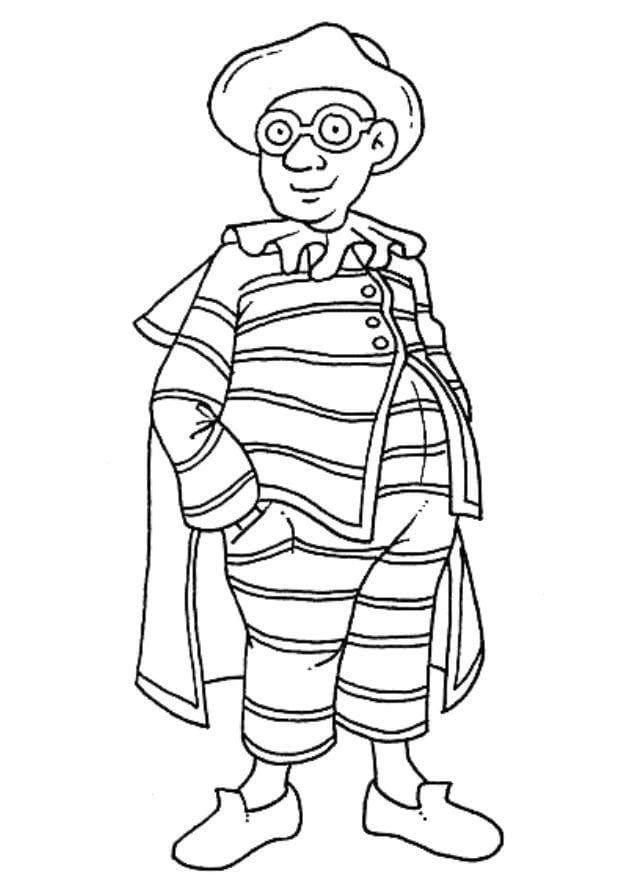 Desenho de Carnaval para Colorir Download e Pintar