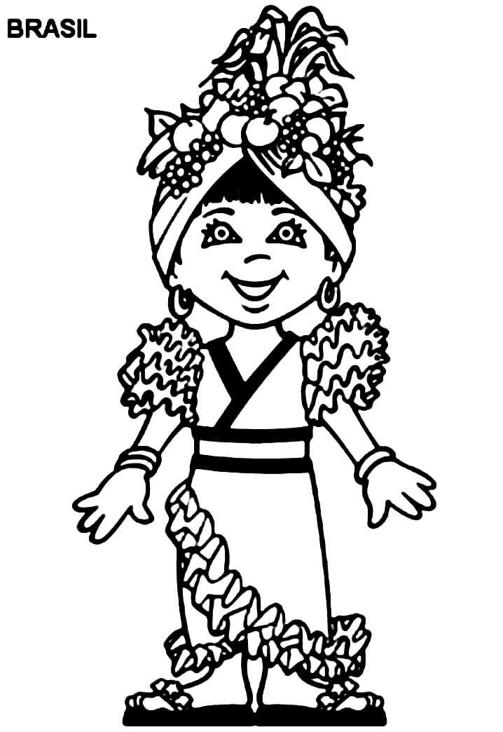 Desenho de Carnaval para Imprimir Grátis Download e Pintar