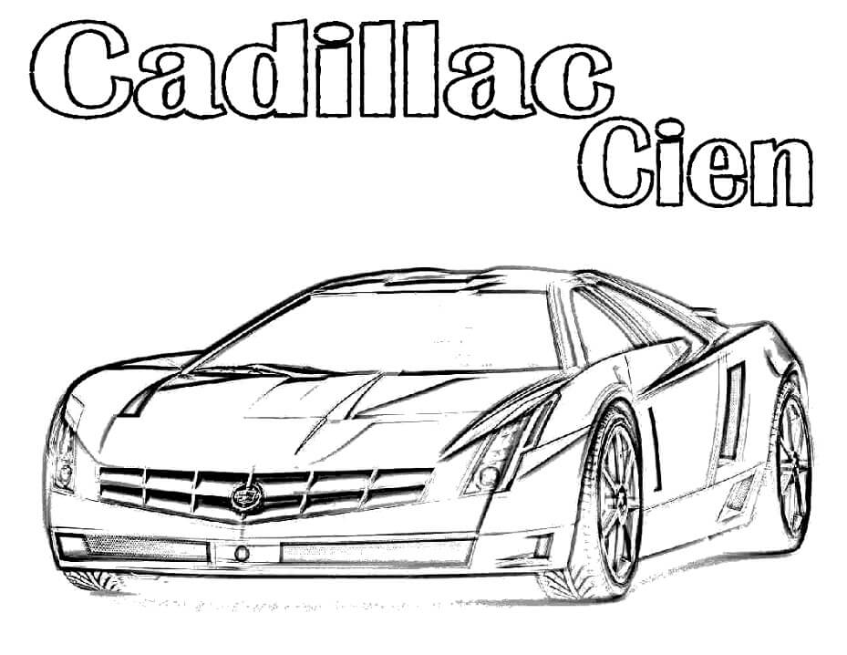Desenhos de Carro Cadillac para Colorir
