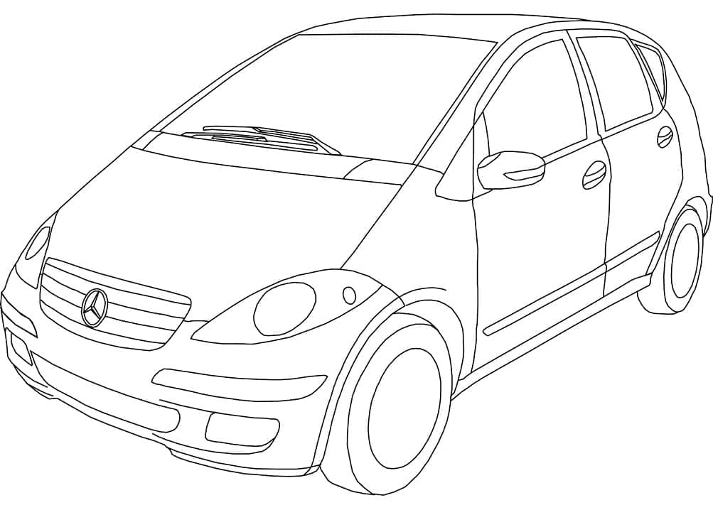 Desenhos de Grátis Mercedes para Colorir e Pintar