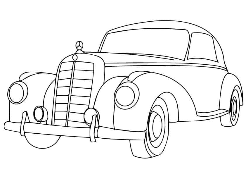 Desenhos de Imprimivel Grátis Mercedes para Crianças para Colorir e Pintar