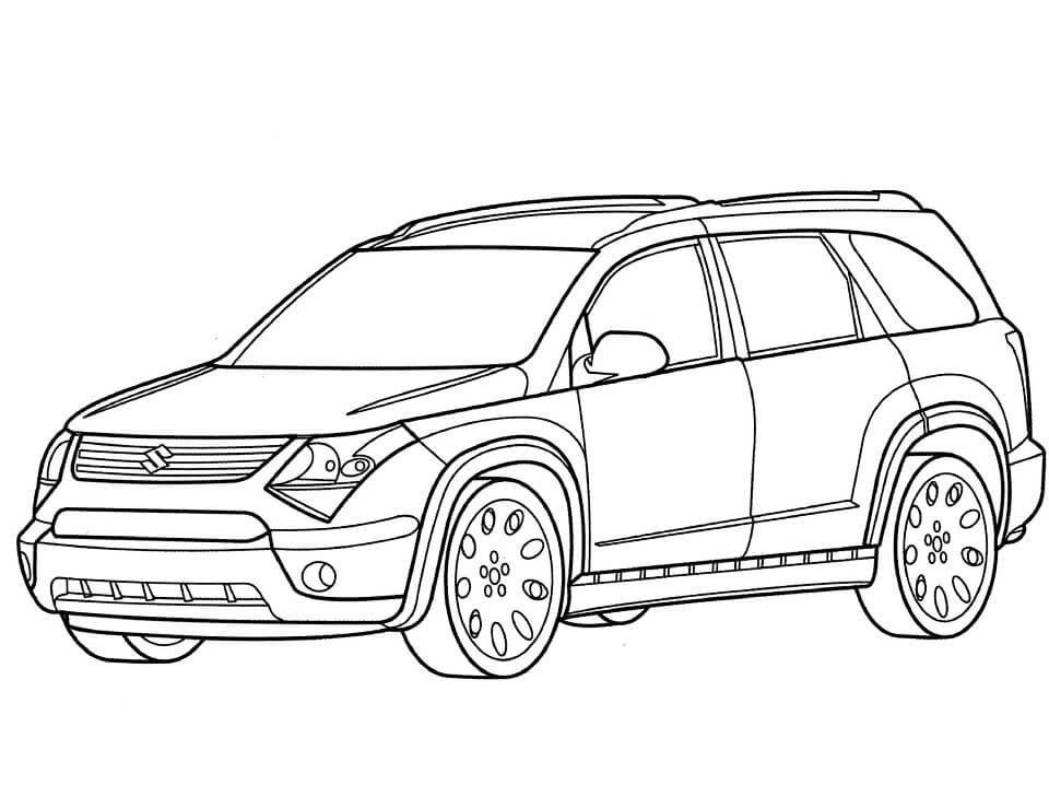 Desenho de Suzuki Flix para Colorir e Pintar