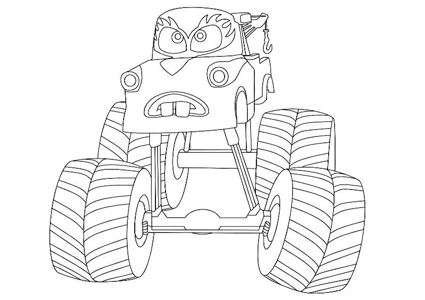 Desenho de Carro para Colorir Online Pdf e Pintar