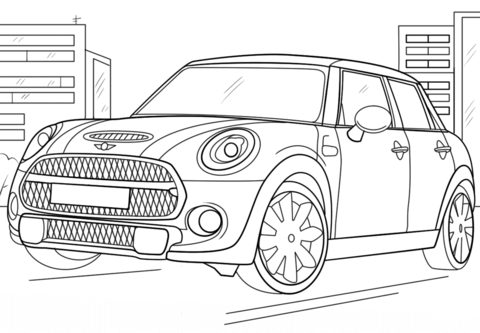 Desenho de Carro para Colorir Pdf Imprimivel e Pintar