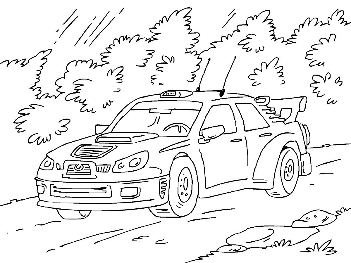 Desenho de Carro para Imprimir Download e Pintar