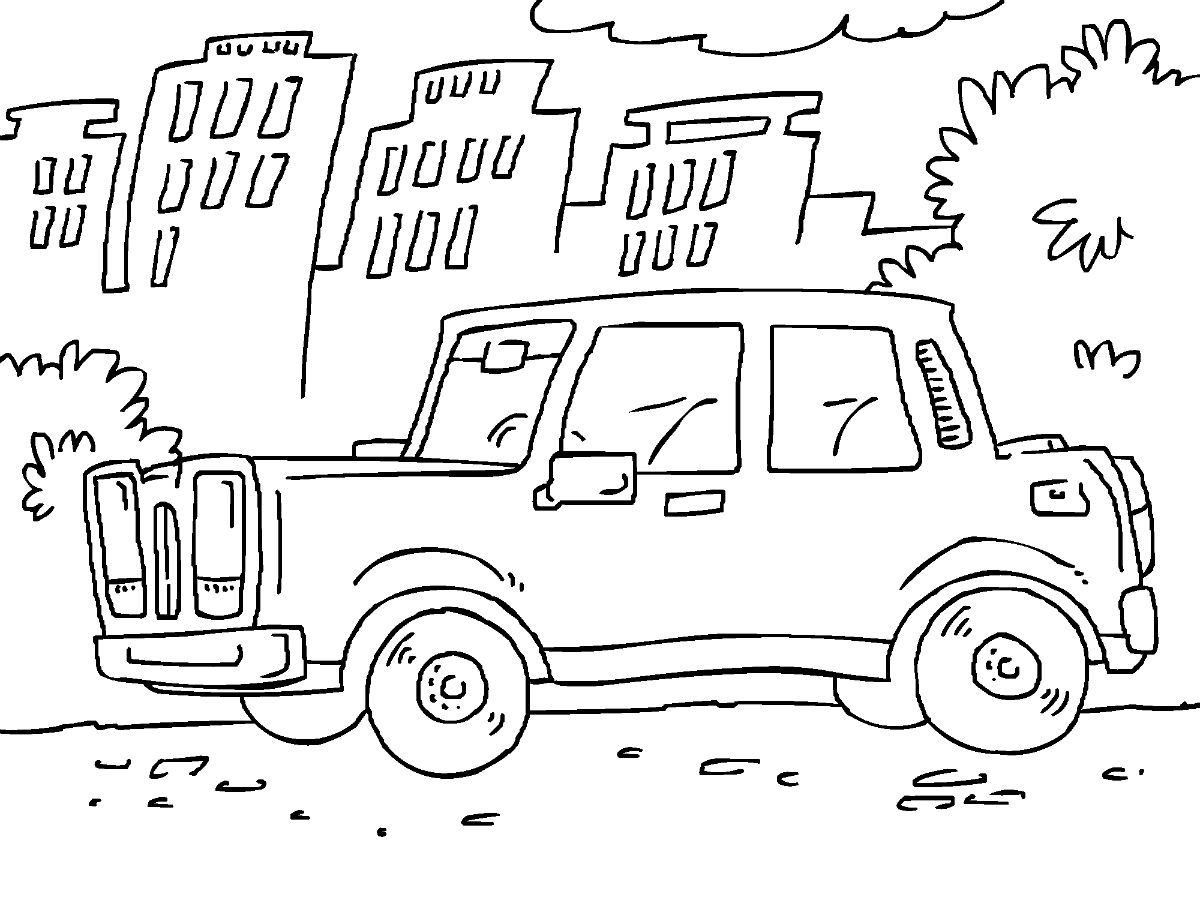 Desenho de Carro para Pintar Download