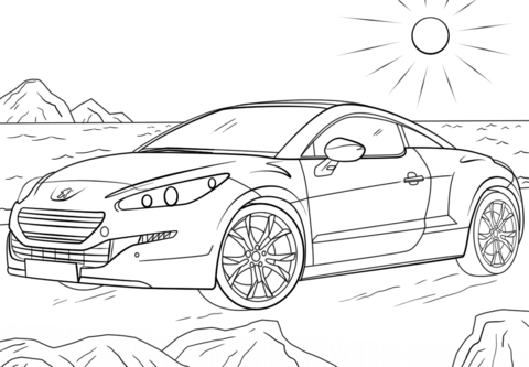 Desenho de Carro para Pintar Pdf Grátis