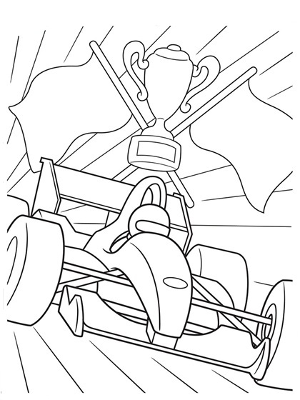 Desenho de Carro Pdf para Imprimir Grátis e Pintar