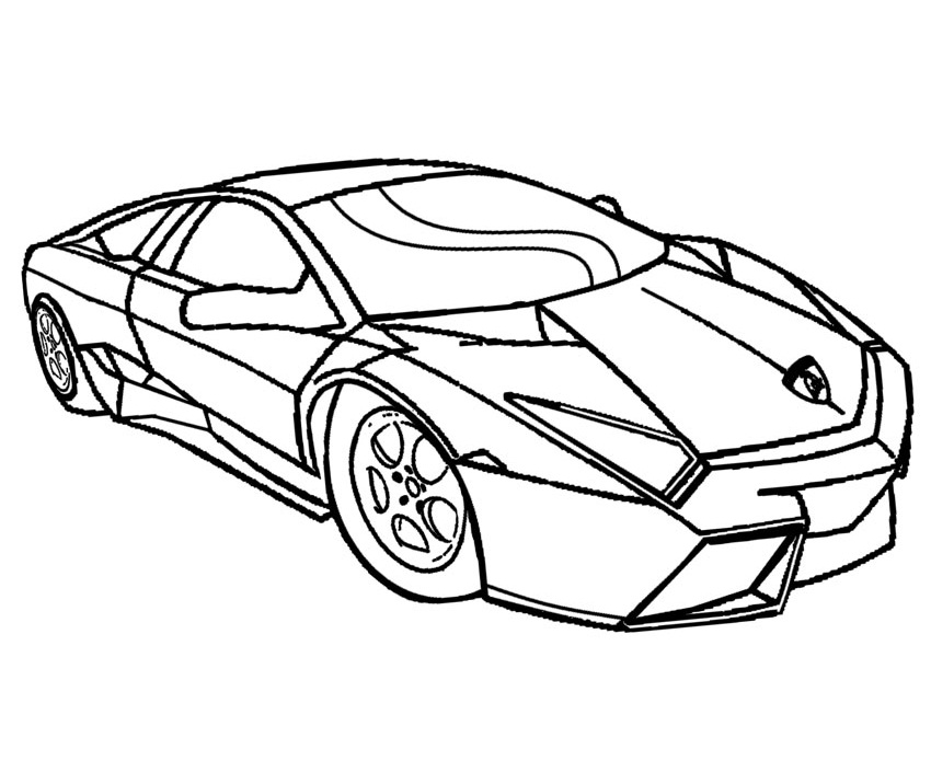 Desenho de Carros Lamborghini Baixar Imprimivel e Pintar