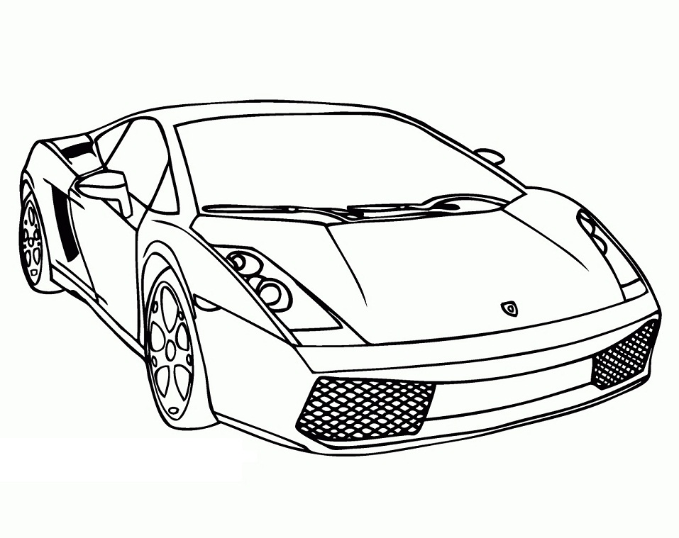 Desenho de Carros Lamborghini Pdf Grátis e Pintar