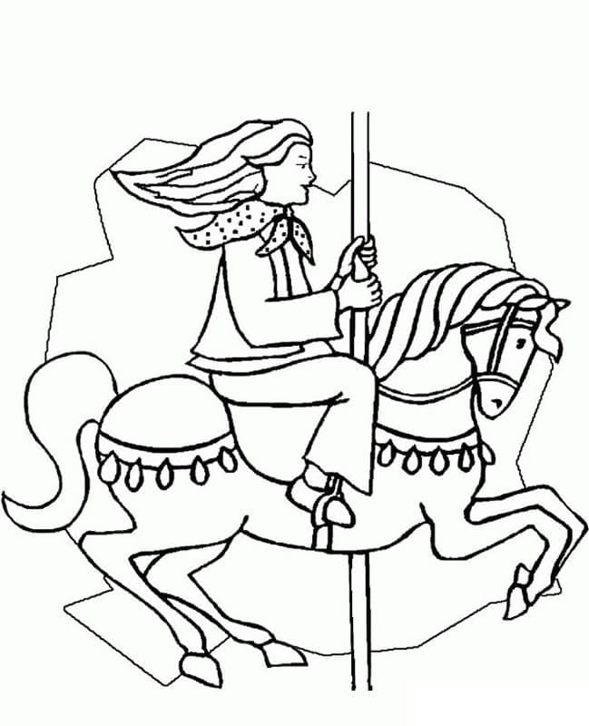 Desenhos de Carrossel para Colorir