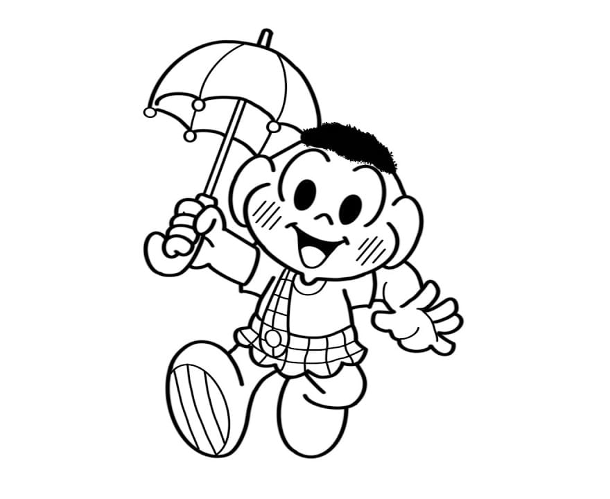 Desenho Pdf do Cascão para Baixar e Colorir Grátis e Pintar