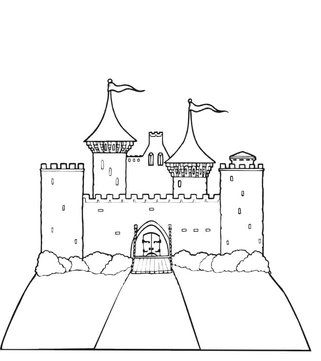 Desenho de Castelo para Pintar Download