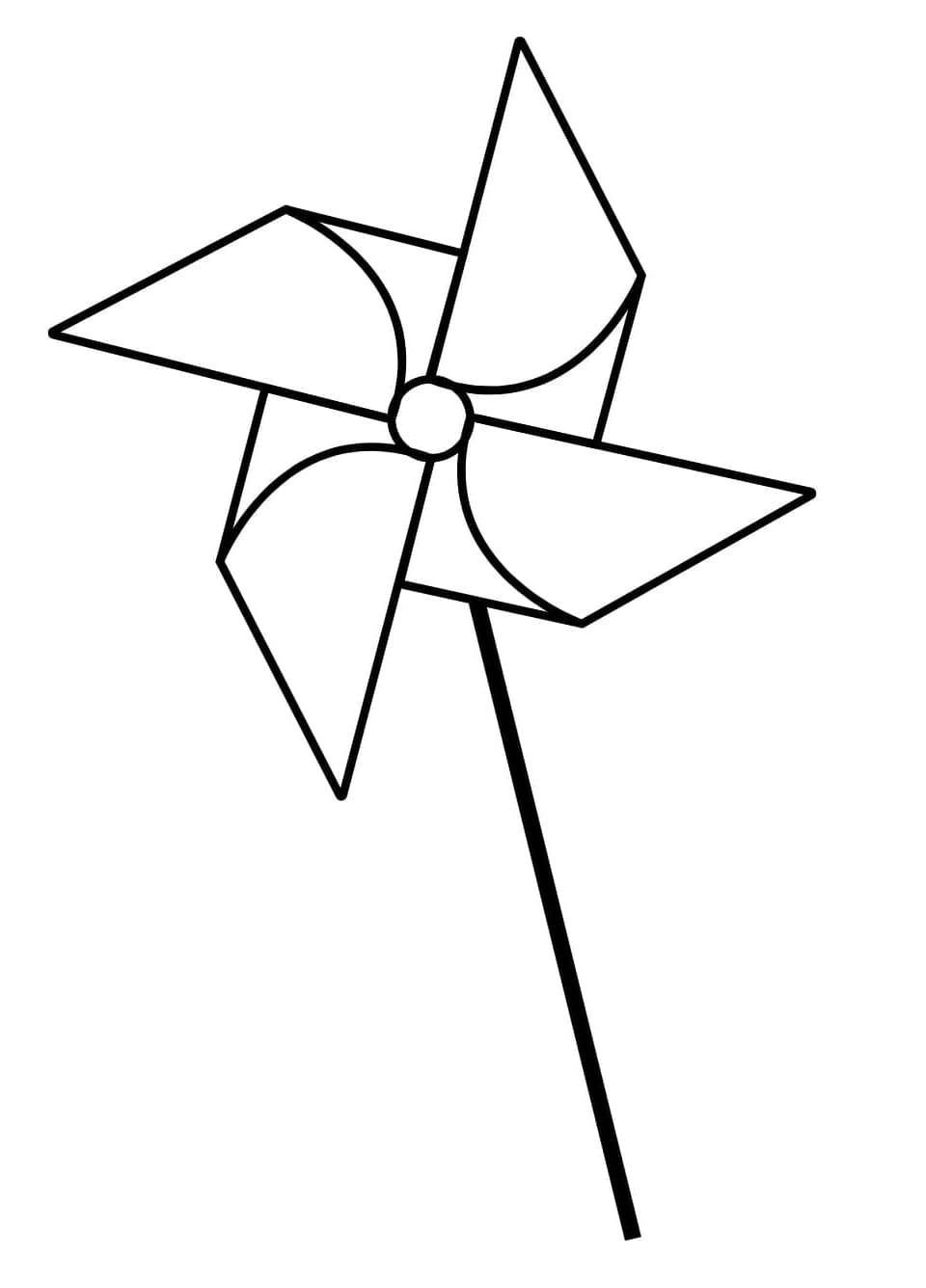 Desenhos de Catavento para Colorir