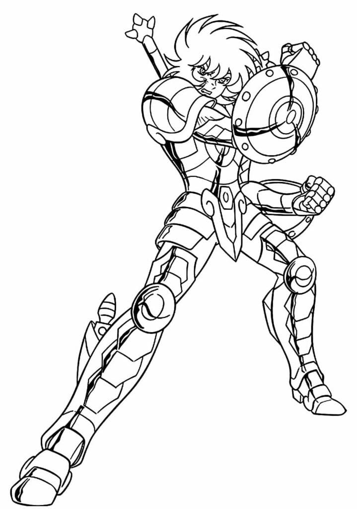 Desenho de Dohko de Libra para Colorir e Pintar