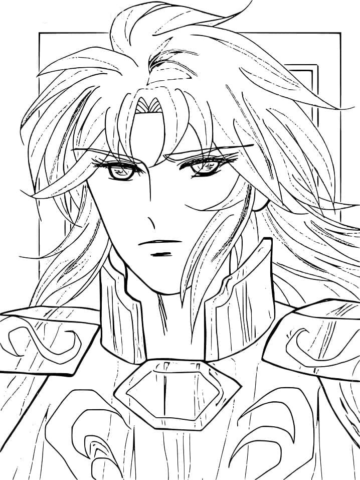 Desenho de Saga de Gêmeos para Colorir e Pintar