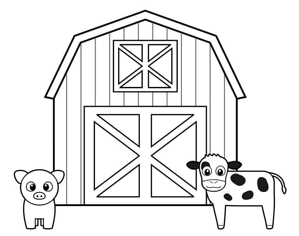 Desenho Celeirinho para Colorir e Pintar