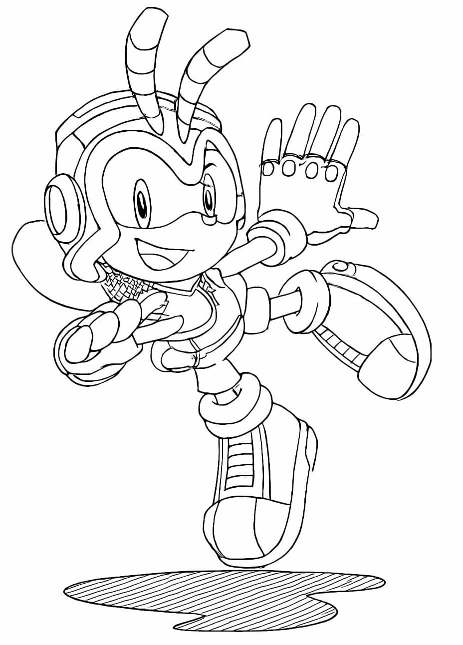 Desenhos de Charmy Bee Sonic para Colorir
