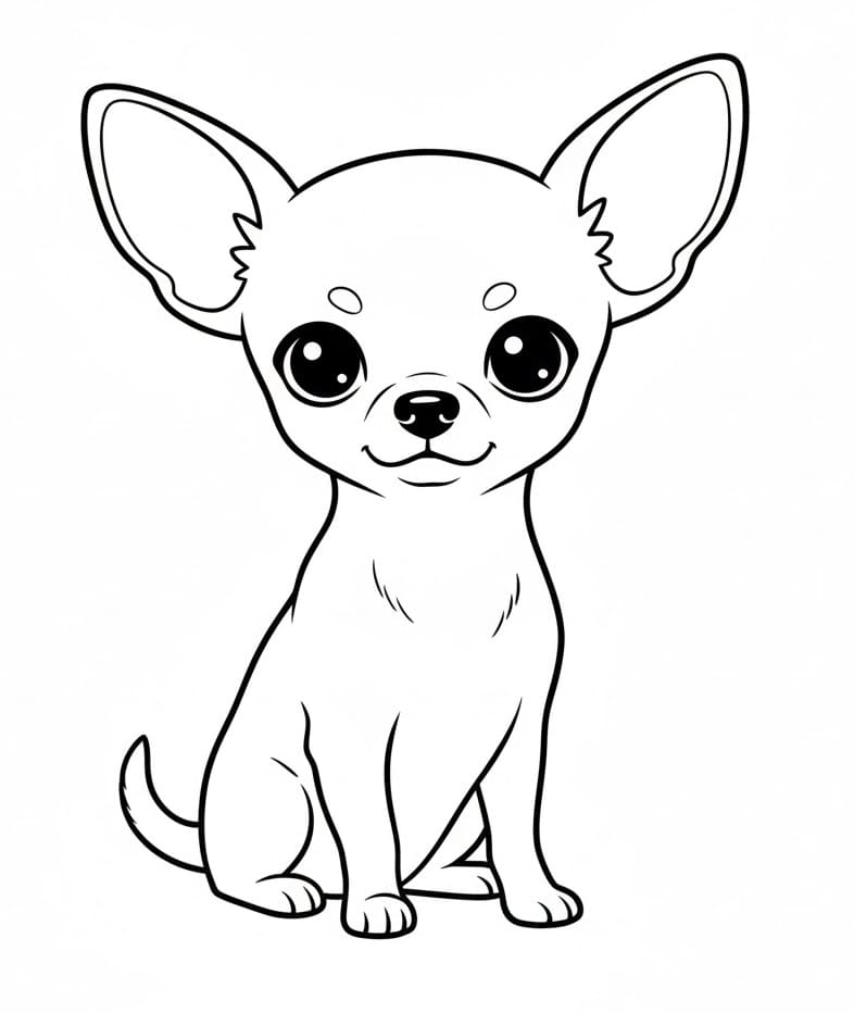 Chihuahua para Colorir