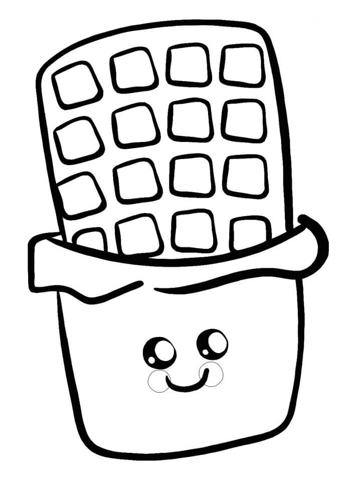 Desenho de Chocolate Quente Grande para Colorir Pdf e Pintar