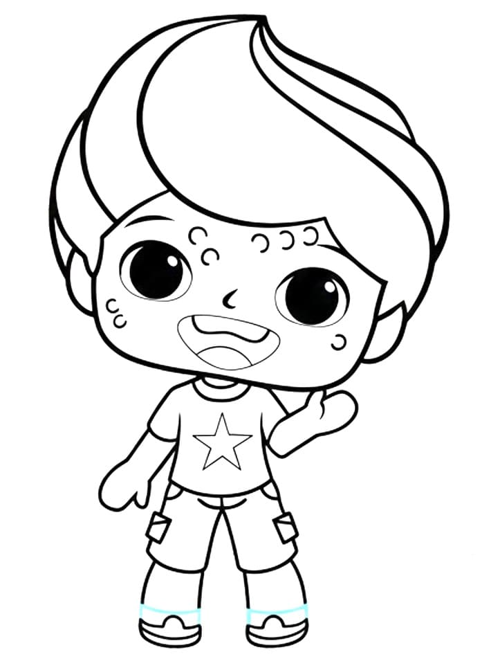 Desenho de Chocomark os Chocolix para Colorir