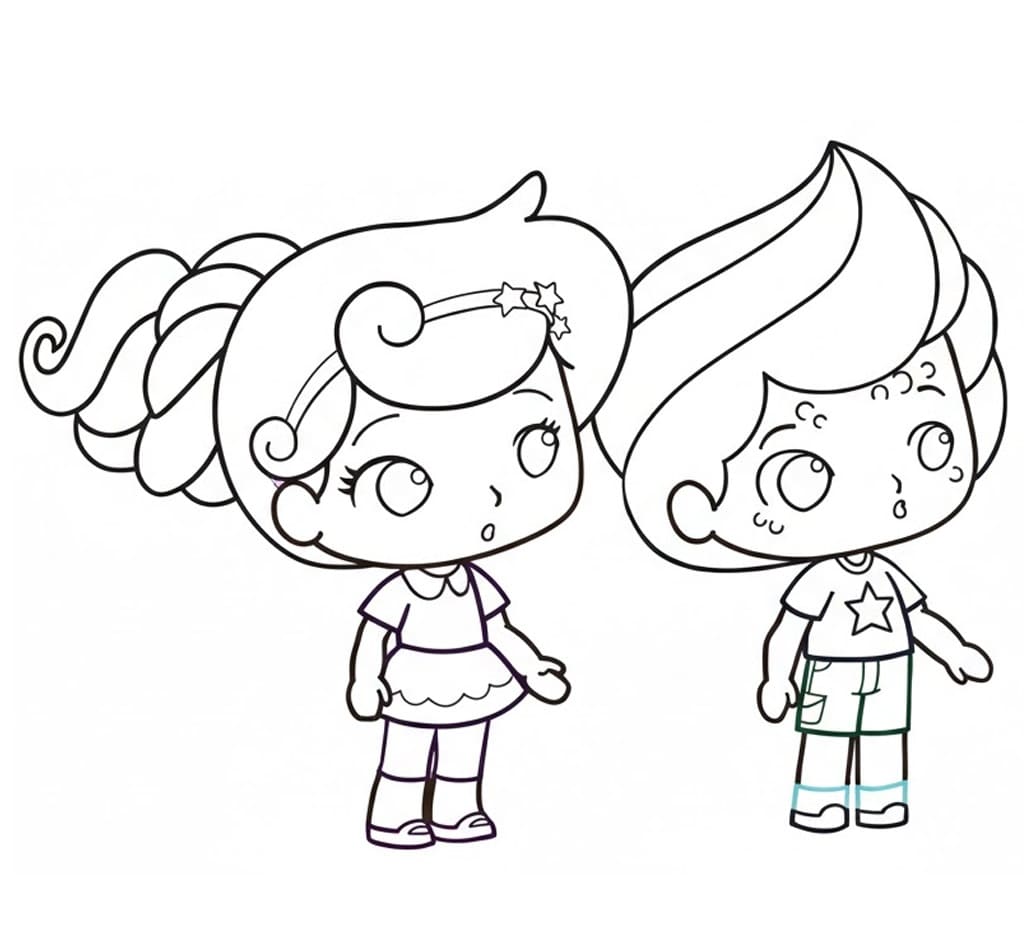 Desenho de Foto de os Chocolix para Colorir