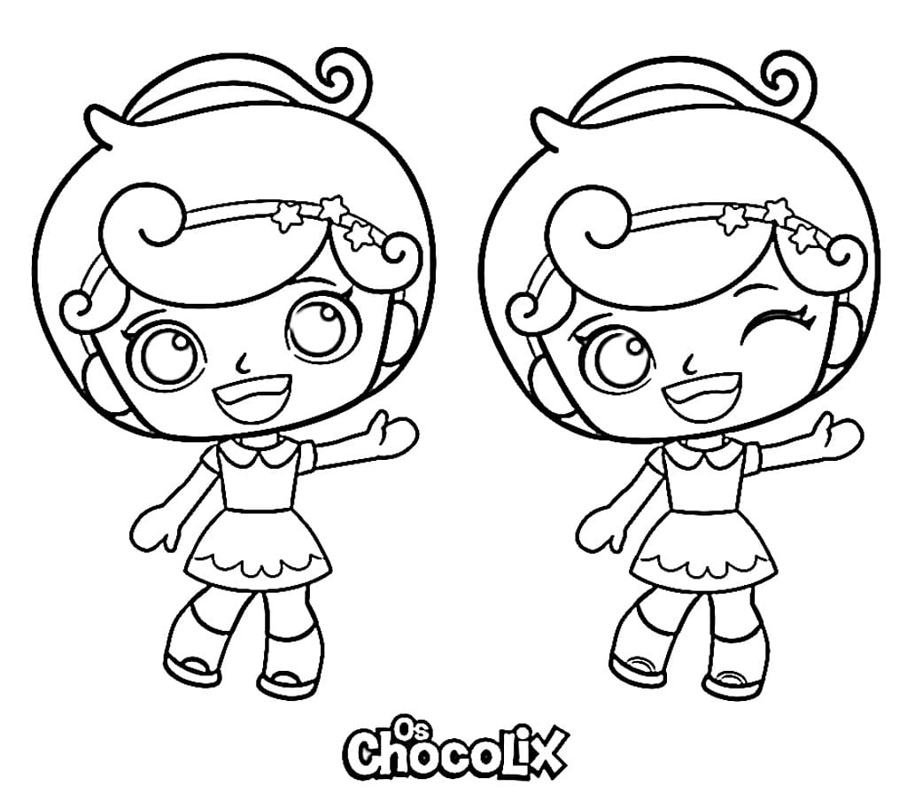 Desenho de os Chocolix Imprimível Grátis para Crianças para Colorir