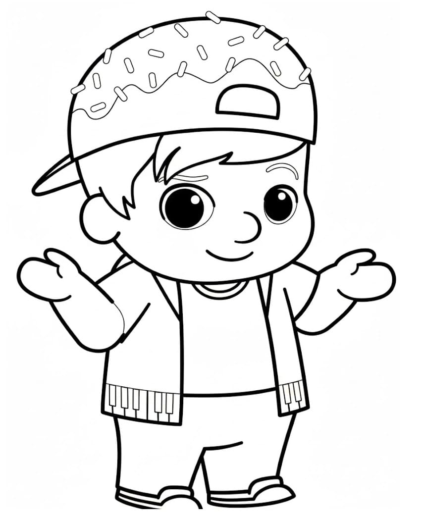 Desenho de Trufão de os Chocolix para Colorir